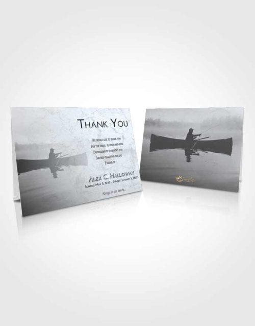 Funeral Thank You Card Template Freedom Fish in the Water