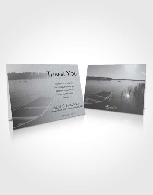 Funeral Thank You Card Template Freedom Fishing Boat