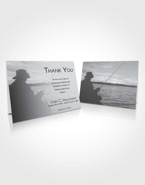 Funeral Thank You Card Template Freedom Fishing Desire