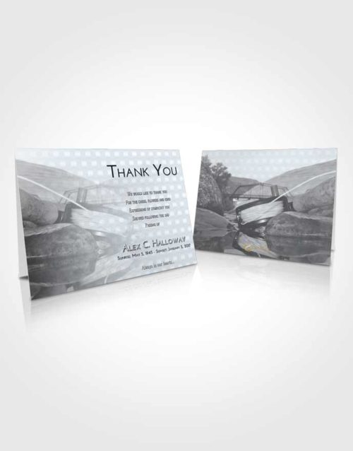 Funeral Thank You Card Template Freedom Fishing Dreams