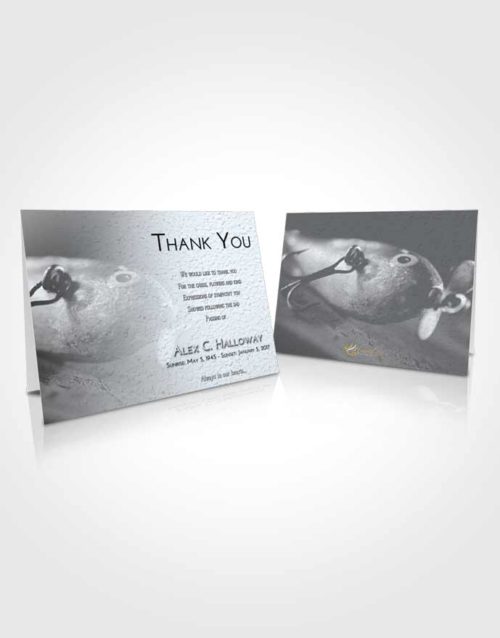Funeral Thank You Card Template Freedom Fishing Escape