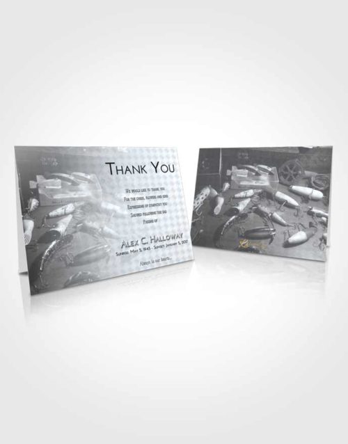 Funeral Thank You Card Template Freedom Fishing Honor