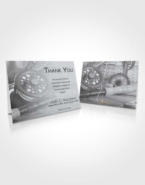 Funeral Thank You Card Template Freedom Fishing Paradise