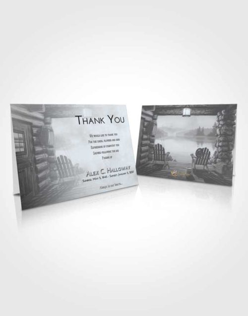 Funeral Thank You Card Template Freedom Fishing Retreat