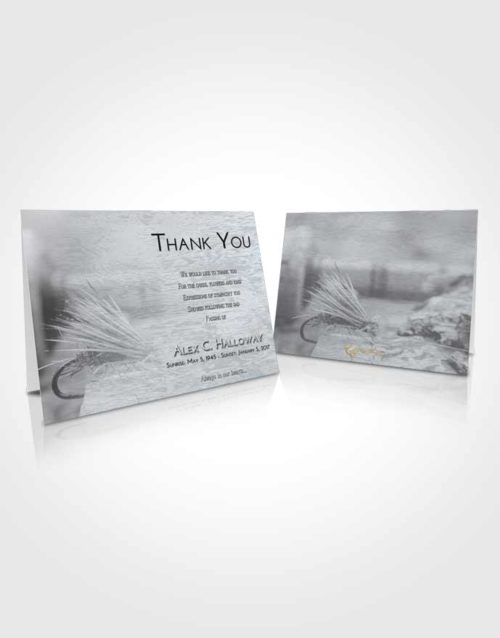 Funeral Thank You Card Template Freedom Fishing Serenity