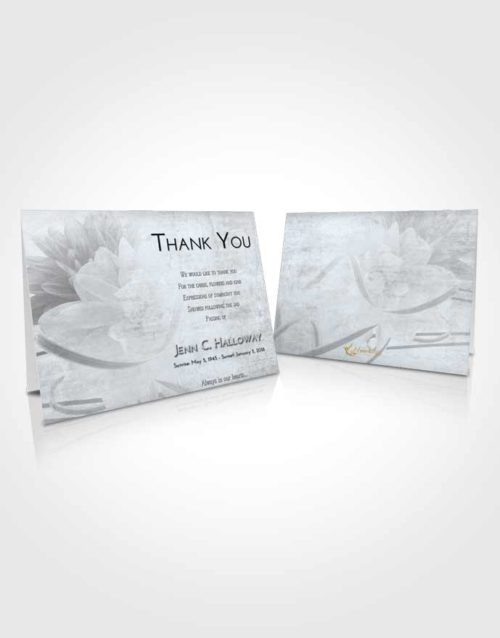 Funeral Thank You Card Template Freedom Floral Dream