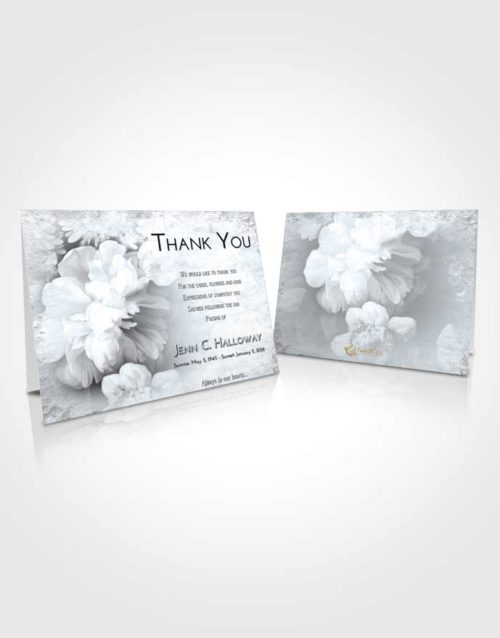 Funeral Thank You Card Template Freedom Floral Mist