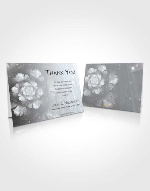 Funeral Thank You Card Template Freedom Floral Secret