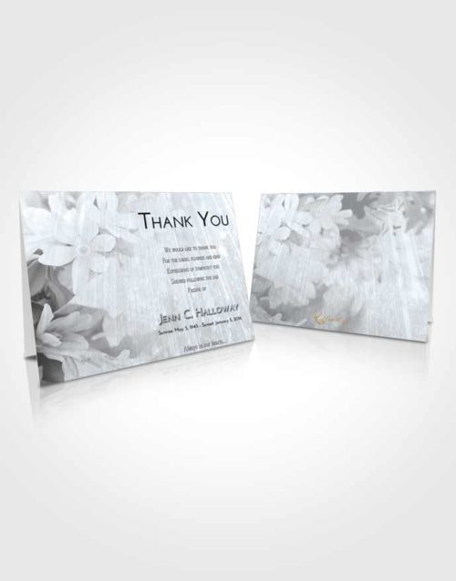 Funeral Thank You Card Template Freedom Floral Serenity