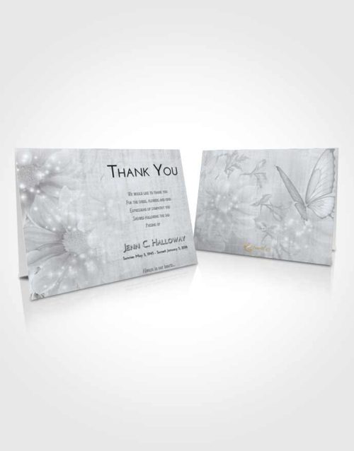 Funeral Thank You Card Template Freedom Floral Summer