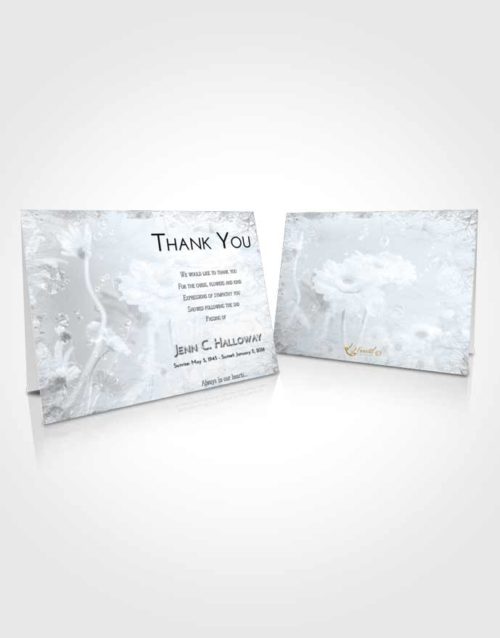 Funeral Thank You Card Template Freedom Floral Tranquility