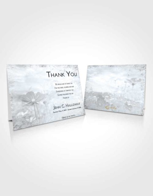 Funeral Thank You Card Template Freedom Floral Whispers
