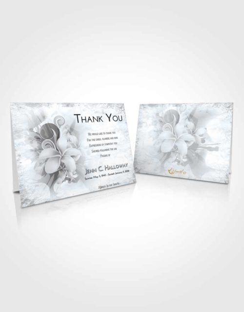 Funeral Thank You Card Template Freedom Floral Wish