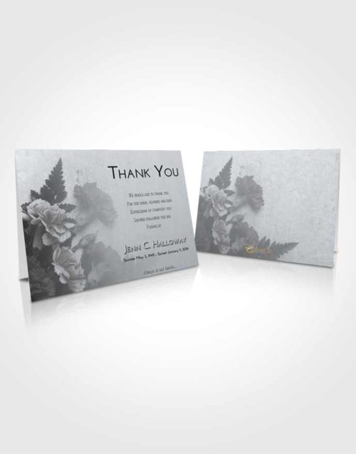 Funeral Thank You Card Template Freedom Flower Magic