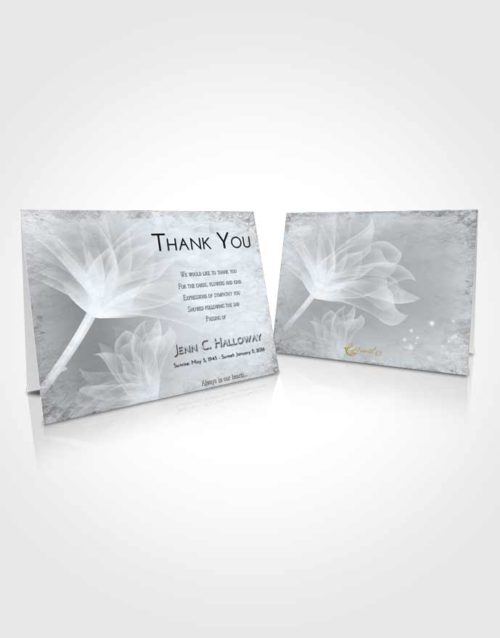 Funeral Thank You Card Template Freedom Flower Peace
