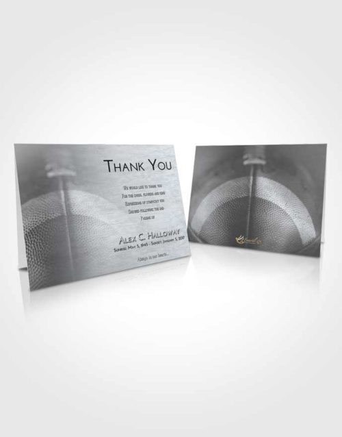 Funeral Thank You Card Template Freedom Football Journey