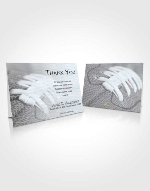 Funeral Thank You Card Template Freedom Football Life