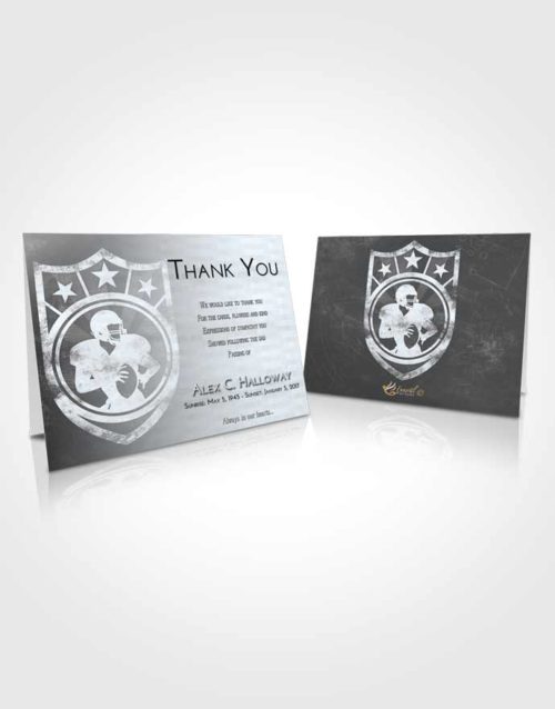 Funeral Thank You Card Template Freedom Football Surprise
