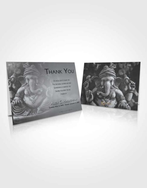 Funeral Thank You Card Template Freedom Ganesha Surprise