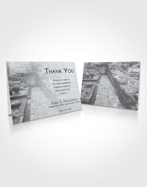 Funeral Thank You Card Template Freedom Gardening Desire