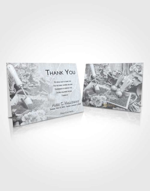 Funeral Thank You Card Template Freedom Gardening Memories