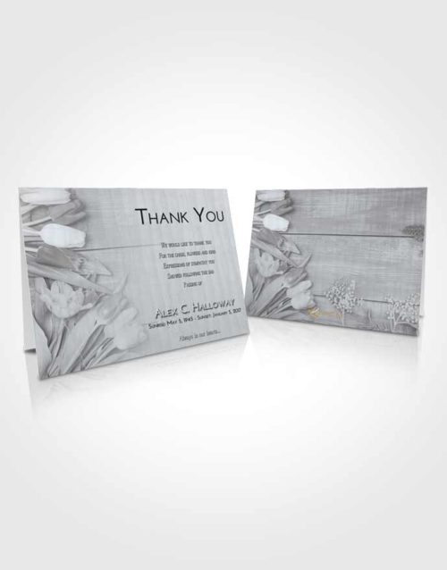 Funeral Thank You Card Template Freedom Gardening Morning