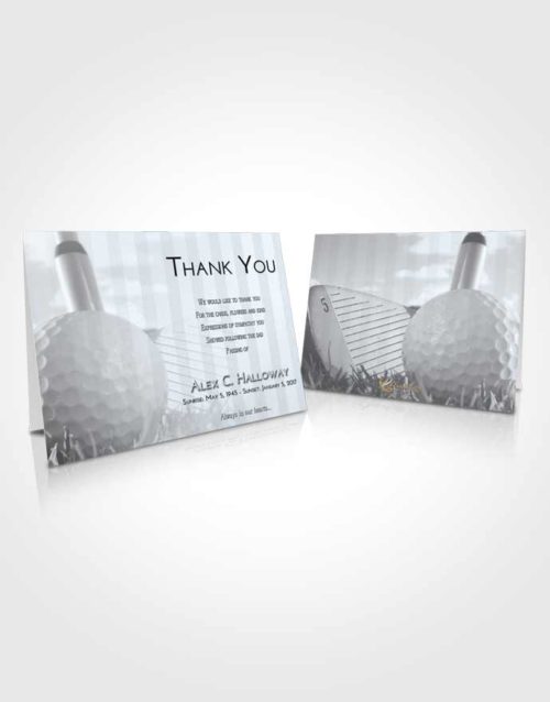 Funeral Thank You Card Template Freedom Golf Day