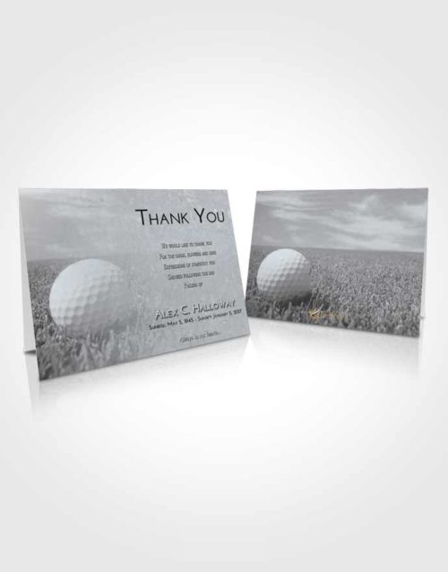 Funeral Thank You Card Template Freedom Golf Serenity