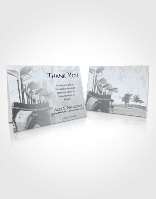 Funeral Thank You Card Template Freedom Golf Set