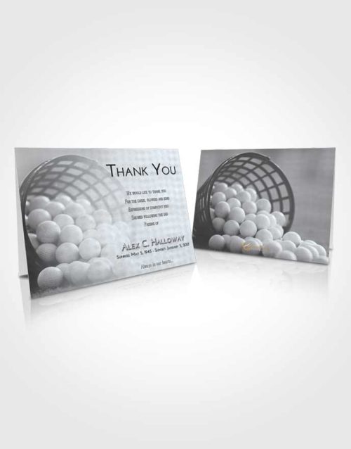 Funeral Thank You Card Template Freedom Golf Tranquility