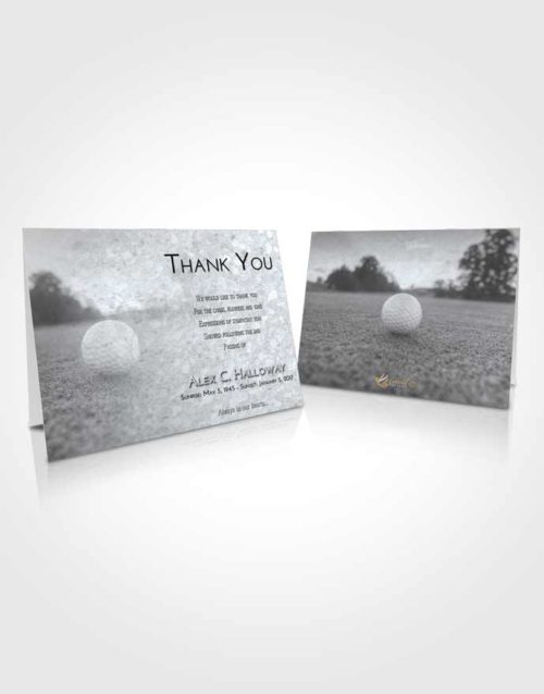 Funeral Thank You Card Template Freedom Golfing Honor