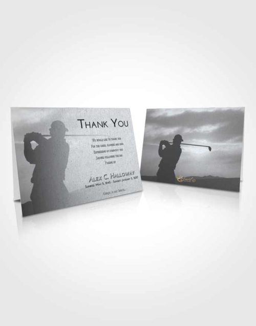 Funeral Thank You Card Template Freedom Golfing Peace