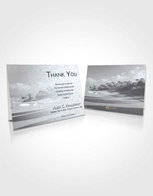 Funeral Thank You Card Template Freedom Golfing Sandtrap