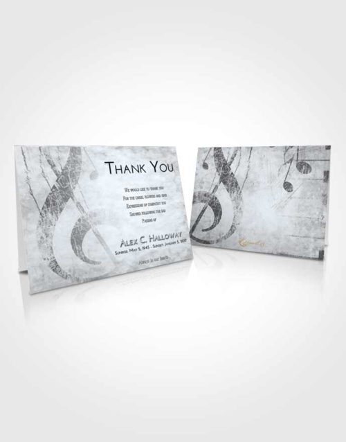 Funeral Thank You Card Template Freedom Harmonica