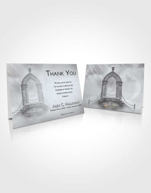 Funeral Thank You Card Template Freedom Heavens Path