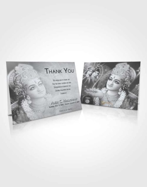 Funeral Thank You Card Template Freedom Hindu Majesty