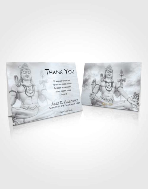 Funeral Thank You Card Template Freedom Hindu Mystery