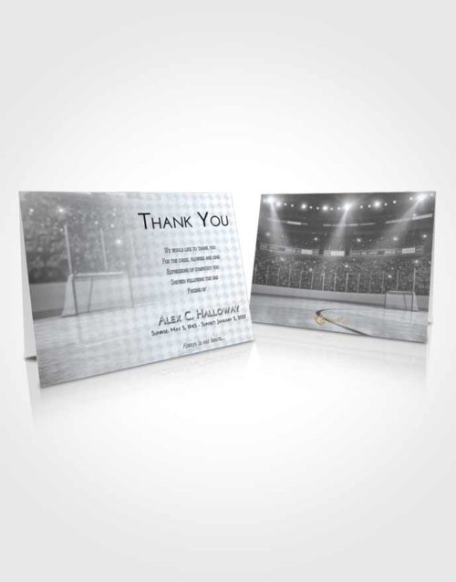 Funeral Thank You Card Template Freedom Hockey Love