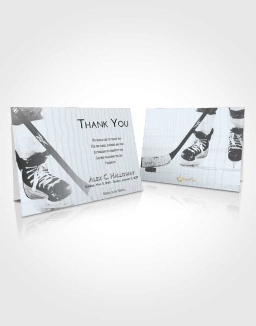 Funeral Thank You Card Template Freedom Hockey Pride
