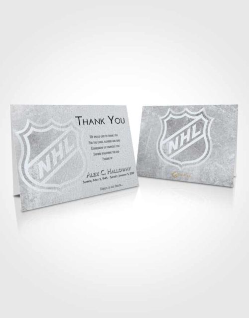 Funeral Thank You Card Template Freedom Hockey Tranquility