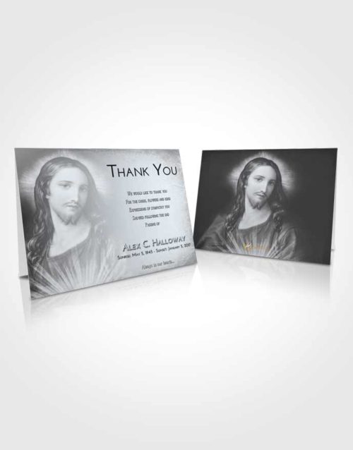 Funeral Thank You Card Template Freedom Jesus Christ