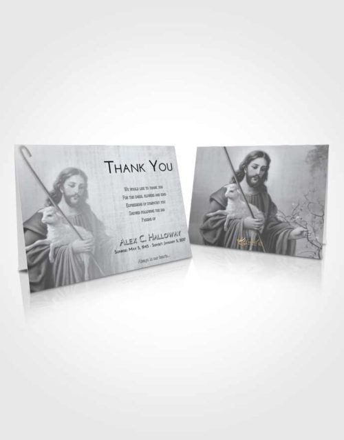 Funeral Thank You Card Template Freedom Jesus the Savior