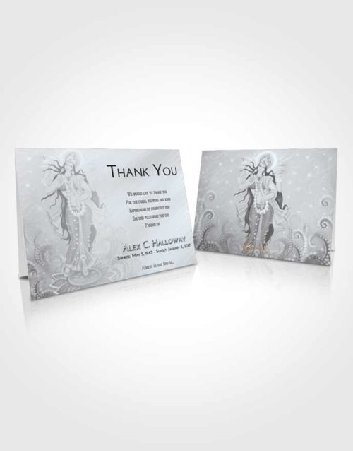 Funeral Thank You Card Template Freedom Lakshmi Divinity