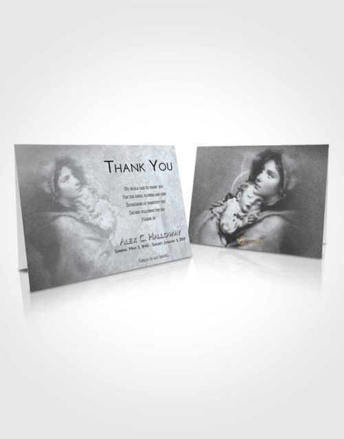 Funeral Thank You Card Template Freedom Mary and Jesus