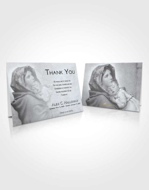 Funeral Thank You Card Template Freedom Mother Mary