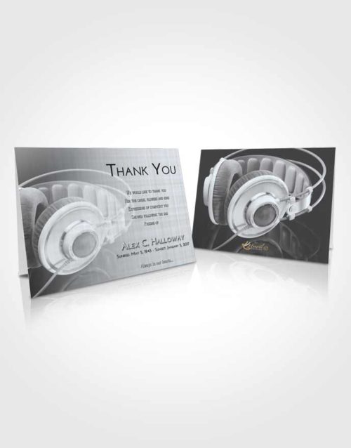 Funeral Thank You Card Template Freedom Music Alley