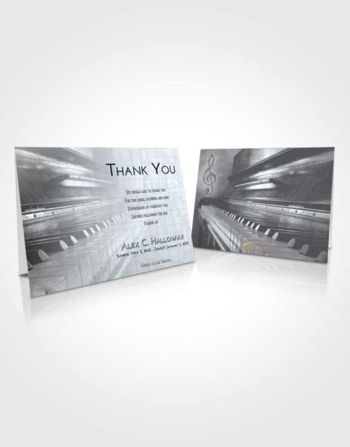 Funeral Thank You Card Template Freedom Piano Passion