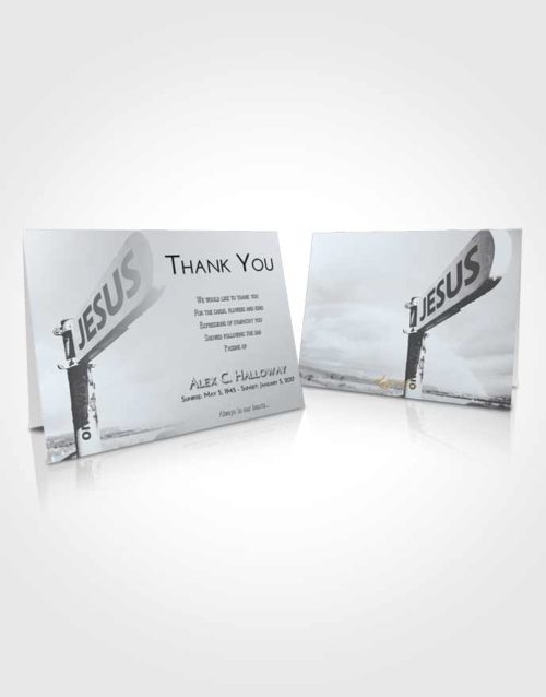 Funeral Thank You Card Template Freedom Road to Jesus