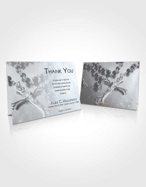 Funeral Thank You Card Template Freedom Rosary Faith