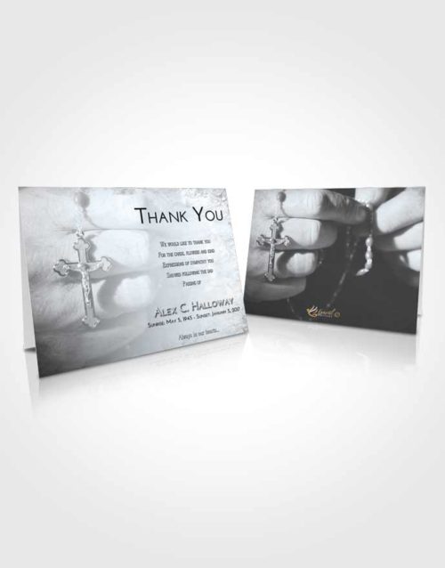 Funeral Thank You Card Template Freedom Rosary Honor